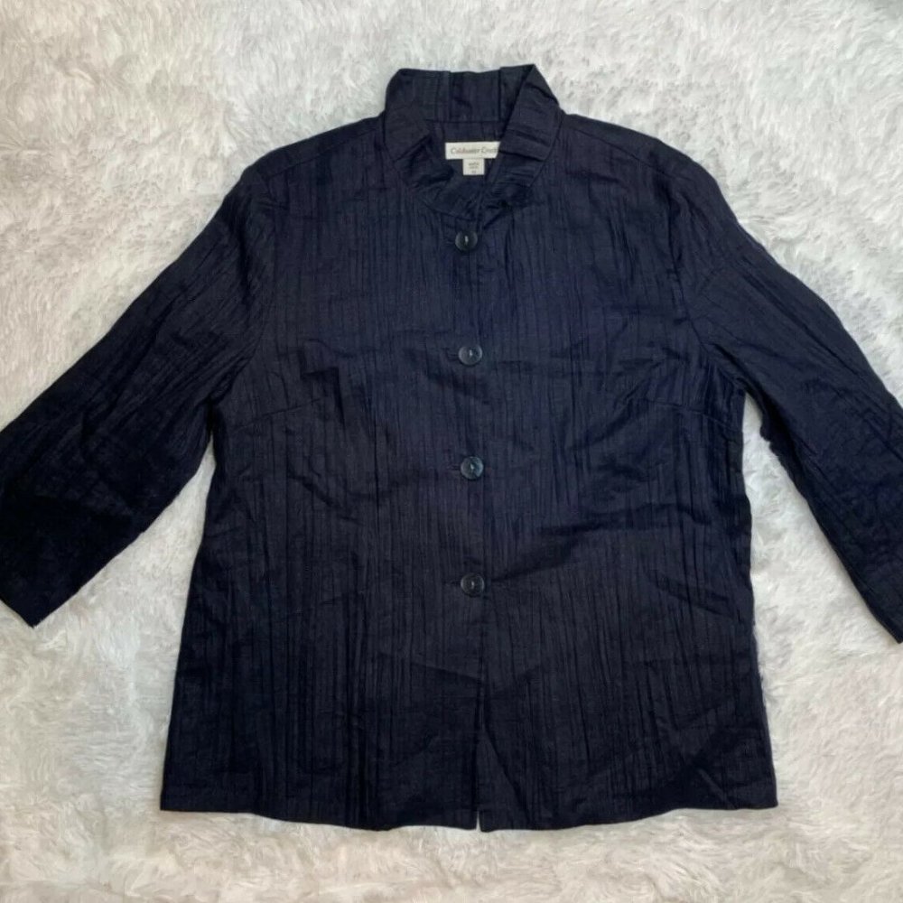 Coldwater Creek Womens Button Front Jacket Sz 12
